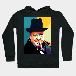 Winston Churchill wpap pop art Hoodie